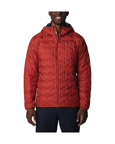 Columbia Mens Red Omni-Heat Reflective Delta Ridge Down Jacket