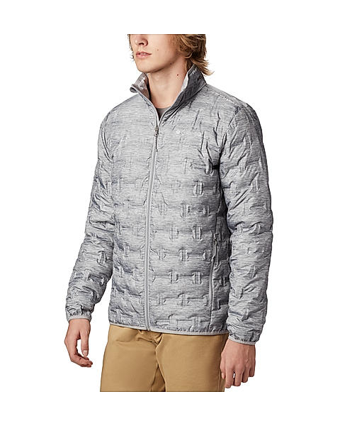 Columbia Mens Grey Omni-Heat Reflective Delta Ridge Down Jacket