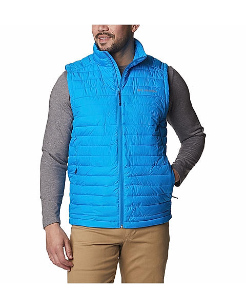 Columbia Men Blue Silver Falls Vest Jacket 