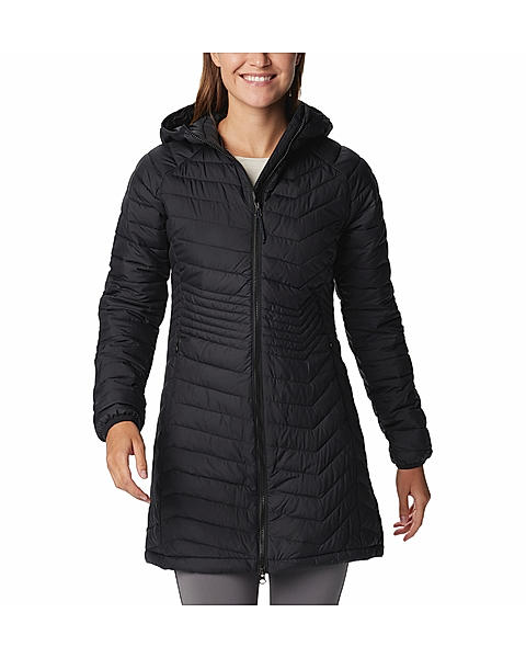 Columbia Womens Black Omni-Heat Reflective Powder Lite Mid Jacket