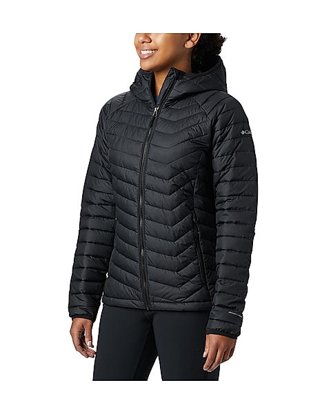 Columbia Women Black Powder Lite Hooded Jacket 