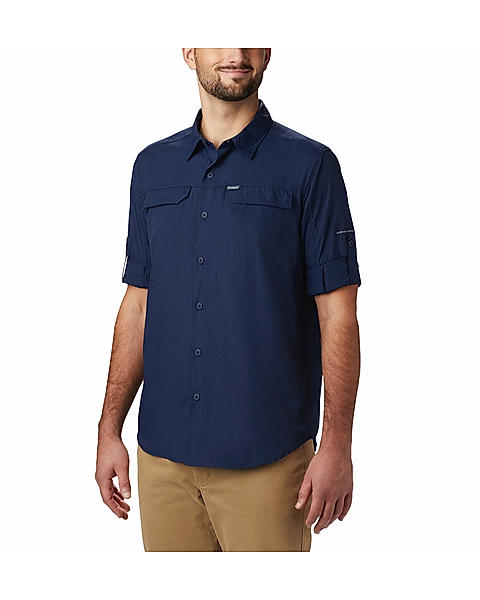 Columbia Men Blue Silver Ridge2.0 Long Sleeve Shirt