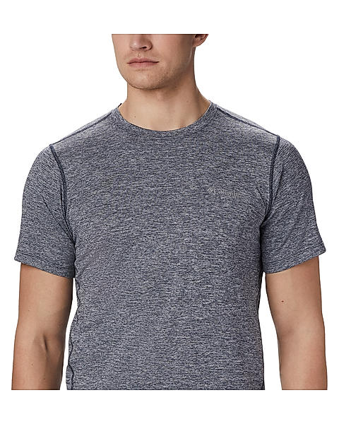Columbia Men Blue Deschutes Runner Short Sleeve Shirt