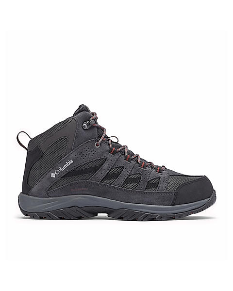 Columbia Mens Grey Crestwood Mid Waterproof Shoes