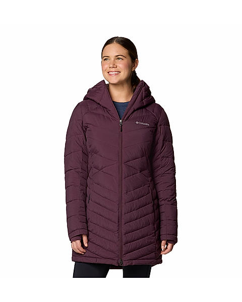 Columbia Womens Maroon Omni-Heat Infinity Joy Peak II Mid Jacket