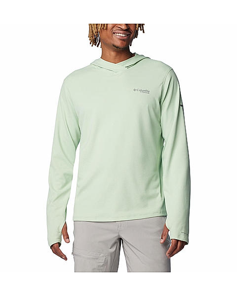 Columbia Mens Green Omni-Shade Summit Valley Hoodie 