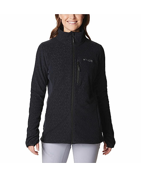 Columbia Womens Black Omni-Wick Titan Pass 3.0 Full Zip Fleece Jacket