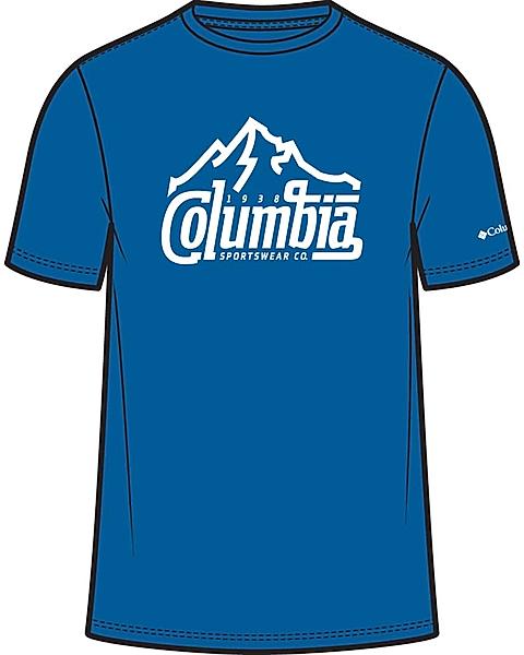 Columbia Men Blue Path Lake Graphic T-Shirt II 