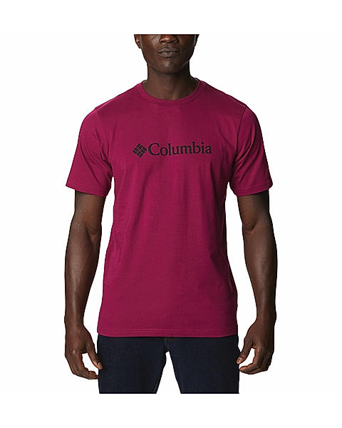 Columbia Men Red CSC Basic Logo Short Sleeve