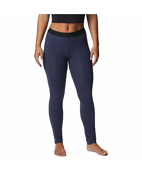 Columbia Womens Navy Omni-Heat Reflective Midweight Stretch Thermal Bottom