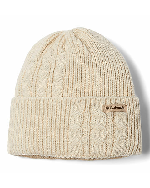 Columbia Womens Off White Agate Pass Cable Knit Beanie