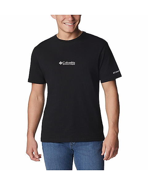 Columbia Mens Black CSC Basic Logo Short Sleeve Tshirt