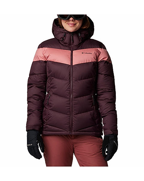 Columbia Womens Maroon Omni-Heat Reflective Abbott Peak II Insulated Jacket