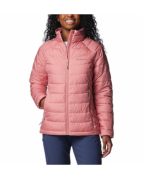 Columbia Womens Pink Omni-Heat Reflective Powder Lite II Full Zip Jacket