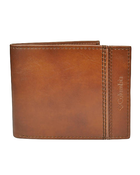 Columbia Men Brown RFID Traveler Wallet