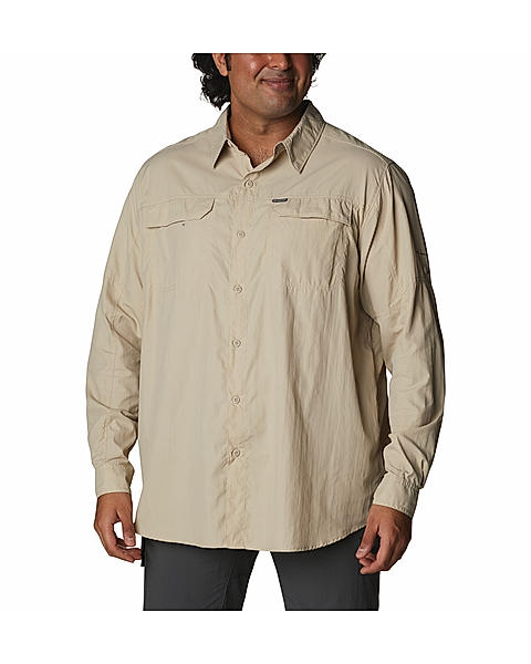 Columbia Mens White Omni-Wick Silver Ridge2.0  Long Sleeve Shirt