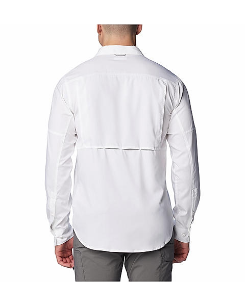Columbia Men Green Silver Ridge 2.0 Long Sleeve Shirt (Sun Protection)