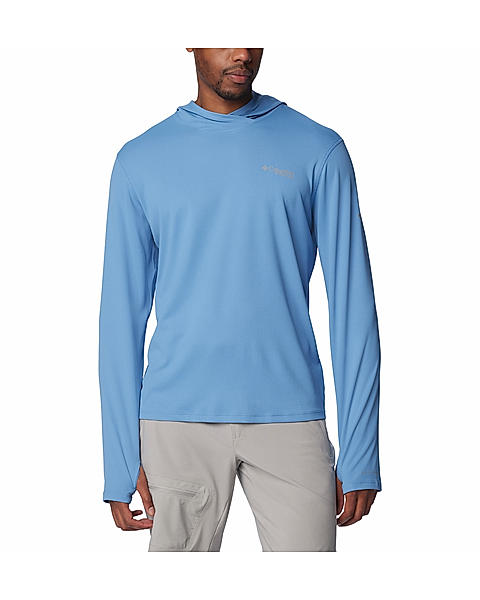 Columbia Mens Blue Omni-Shade Summit Valley Hoodie 