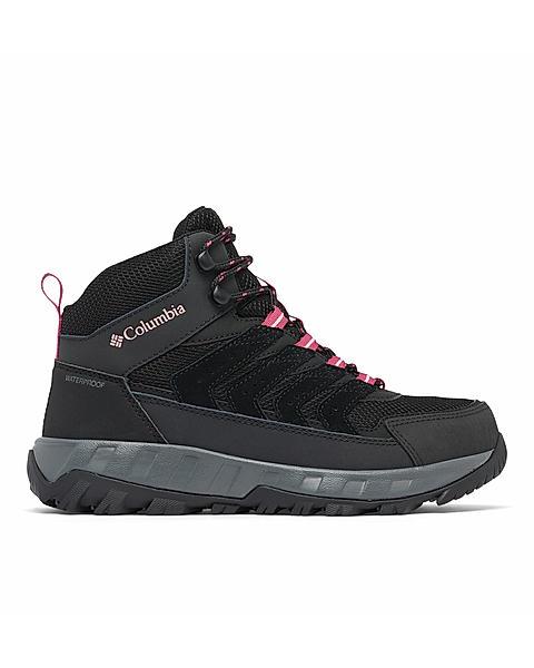 Columbia Women Black Strata Trail Mid Camping Shoes (Waterproof)