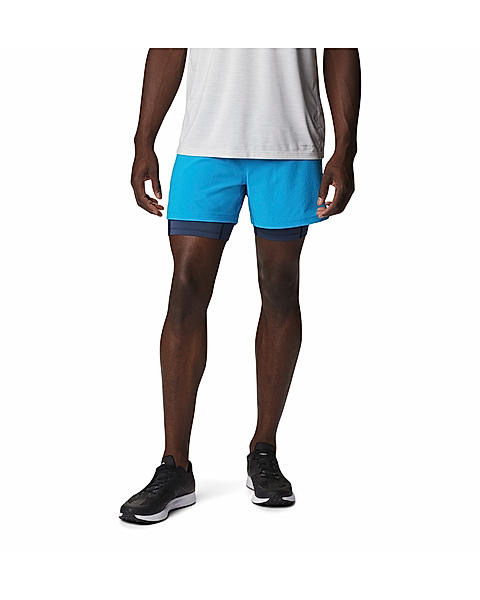 Columbia Men Blue M Endless Trail 2In1 Shorts 