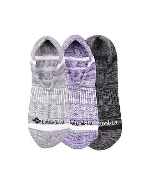 Columbia Women Pack of 3 Patterned Ankle Length Space Dye Eclipse Liner Socks