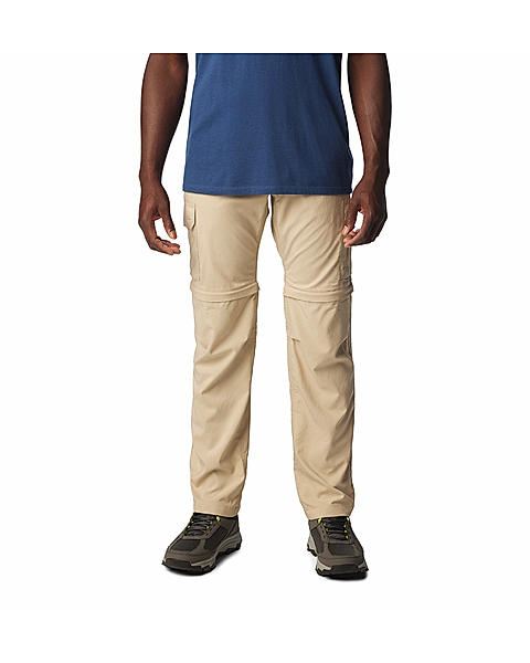 Columbia Mens Beige Omni-Shade Silver Ridge Utility Convertible Pant