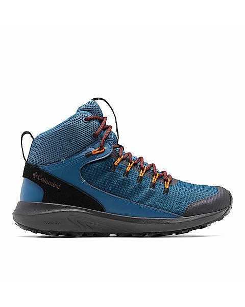 Columbia Mens Blue Trailstorm Mid Waterproof Shoes