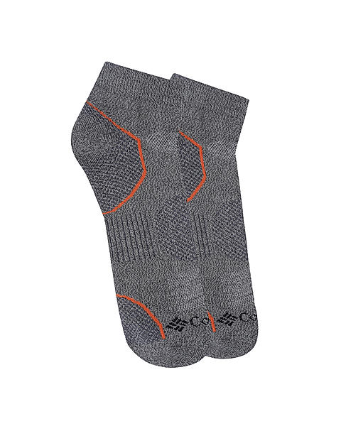 Columbia Men Grey Socks Mn Low Cut-Bal Pt (Pair of 2)