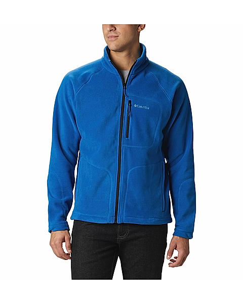 Columbia Men Blue Fast Trek II Full Zip Fleece Jacket 