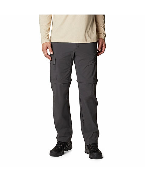 Columbia Mens Grey Omni-Shield Newton Ridge II Convertible Pant