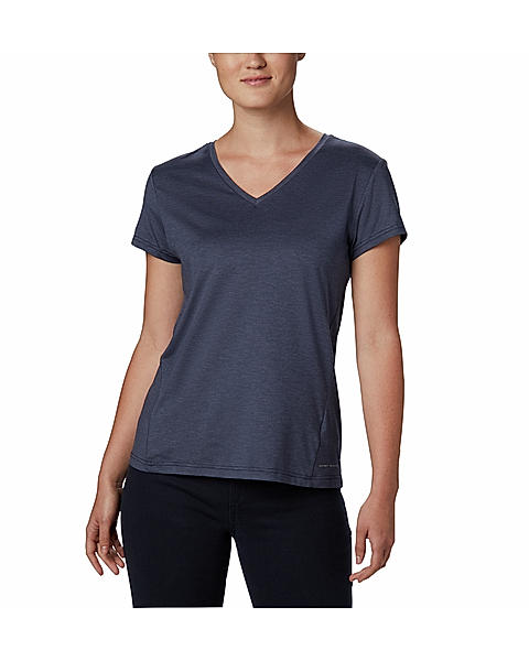 Columbia Women Blue Bryce Short Sleeve T-Shirt (Sun Protection)