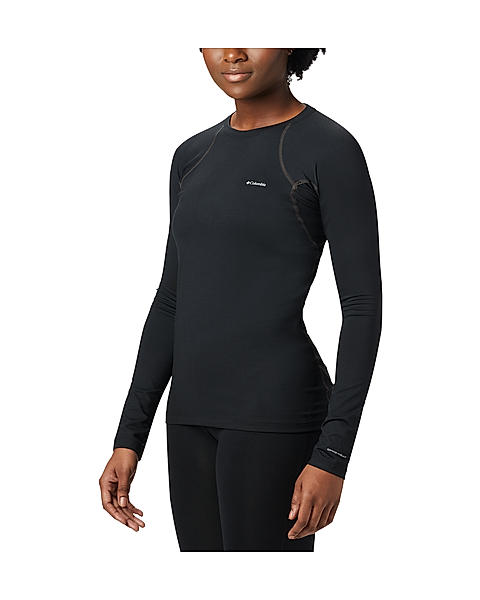 Columbia Women Black Heavy weight Stretch Long Sleeve Thermal Wear (Anti-odor Baselayer)