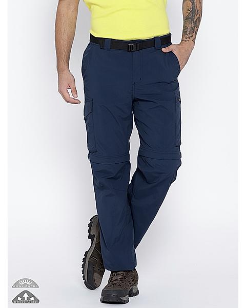 Columbia Men Navy Blue Silver Ridge Convertible Pant (Sun Protection)
