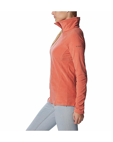 Columbia Women Orange Glacial IV 1/2 Zip Fleece Jacket 