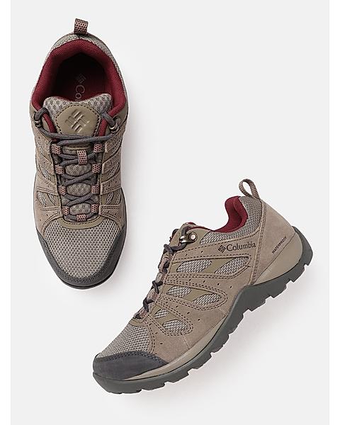 Columbia Women Brown Redmond V2 Shoes (Waterproof)