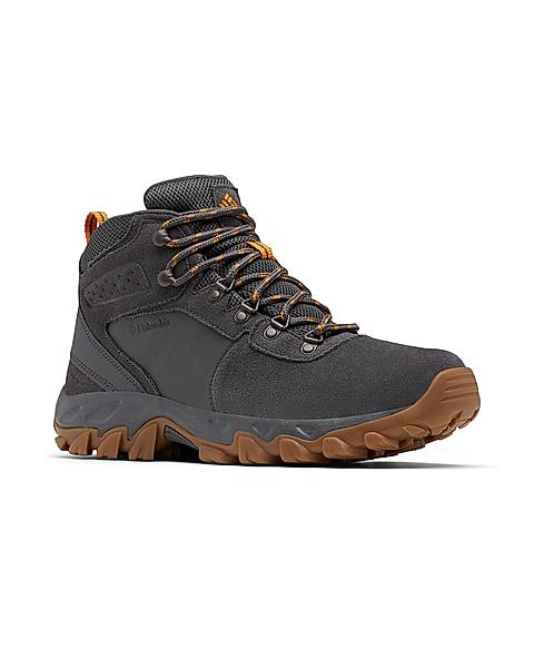 Columbia Men Grey Newton Ridge Plus II Suede Shoes (Waterproof)