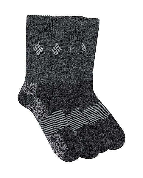 Columbia Men Black Socks Mn Moistu Ctrl-Basic (Pair of 4) (Not Returnable)