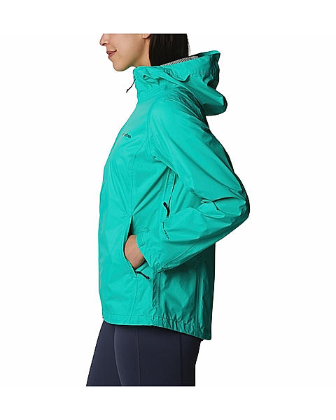 Columbia Women Green Evapouration Rain Jacket 