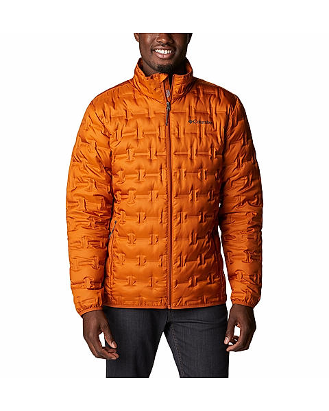 Columbia Mens Orange Omni-Heat Reflective Delta Ridge Down Jacket