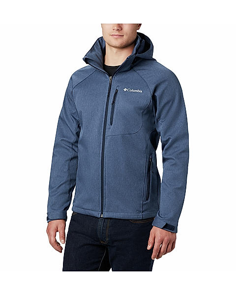 Columbia Mens Navy  Cascade Ridge II Softshell Water and Wind Resistant Jacket