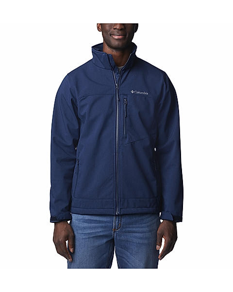 Columbia Mens Navy  Cruiser Valley Softshell  Water and Wind Resistant Jacket