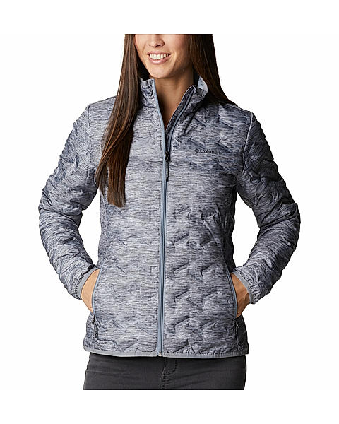 Columbia Womens Grey Omni-Heat Reflective Delta Ridge Down Jacket