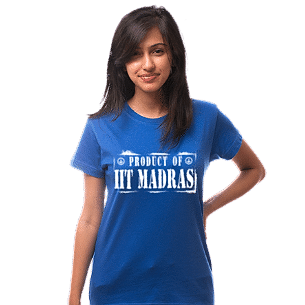 Product of IIT-M Royal Blue Tee