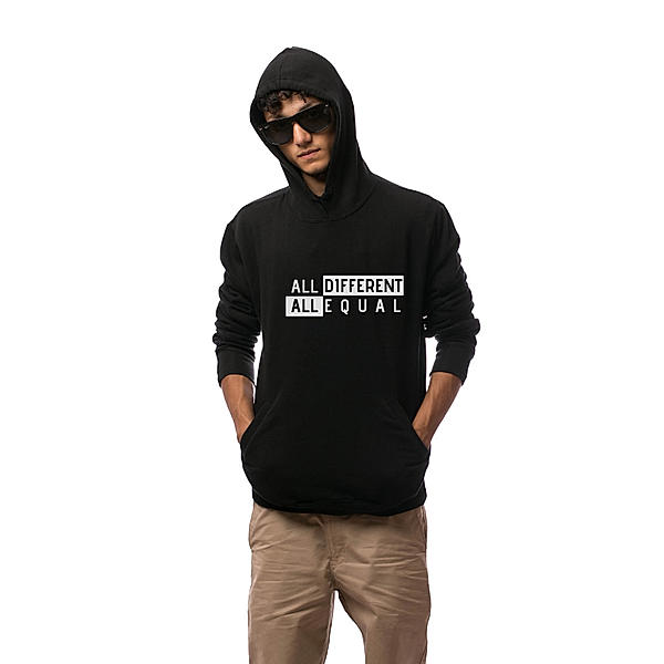 All Different All Equal Hoodie-Black