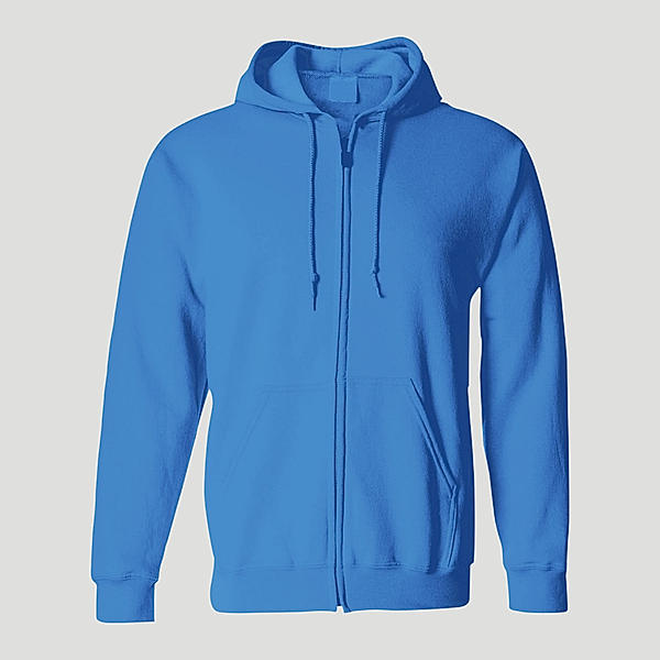Solids: Hoodie with Zipper