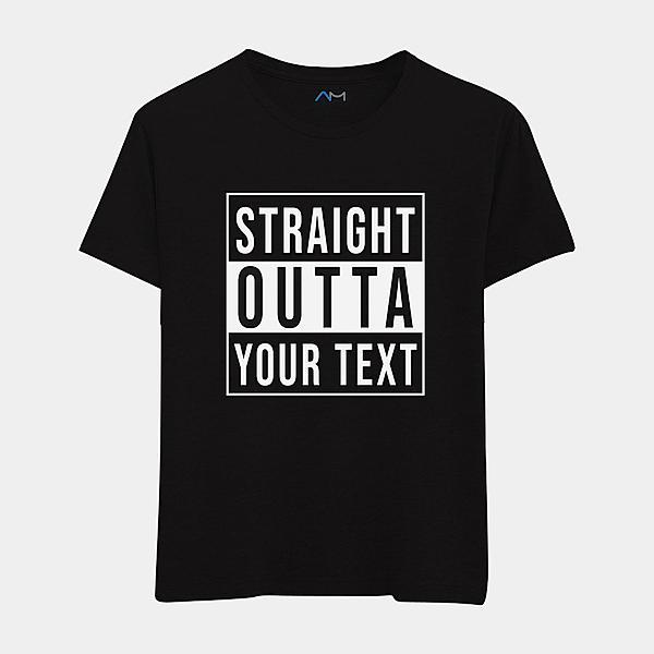 Straight Outta Personalized Text