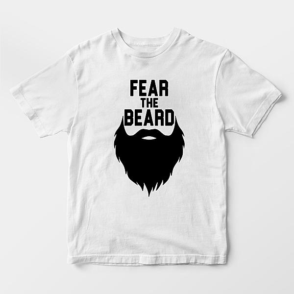 Fear the Beard White t-shirt