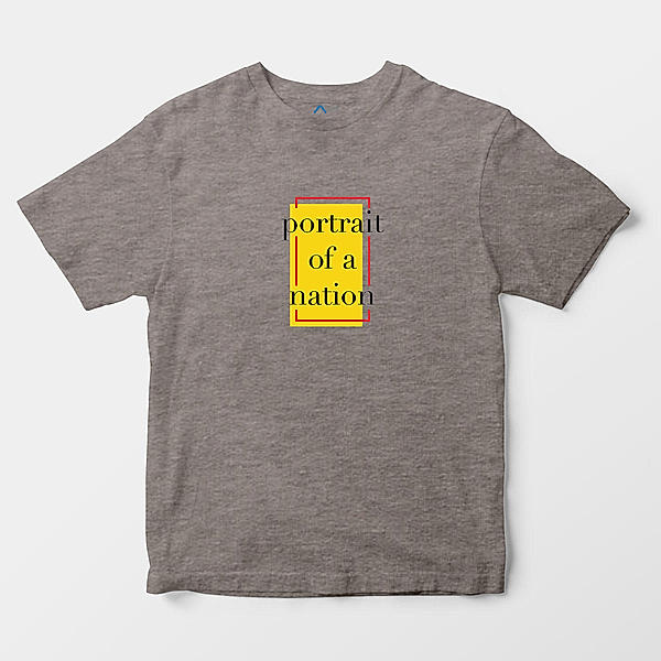 Portrait Charcoal Grey Tee