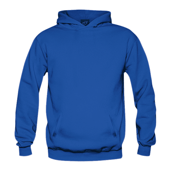 Solid: Blue Pullover Hoodie