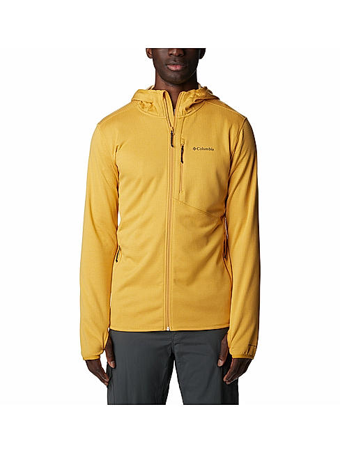 Mens hooded fleece jacket clearance